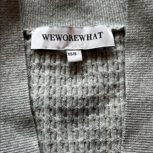 WeWoreWhat Light Gray Oversized Cardigan size XS/S - Picture 3 of 9